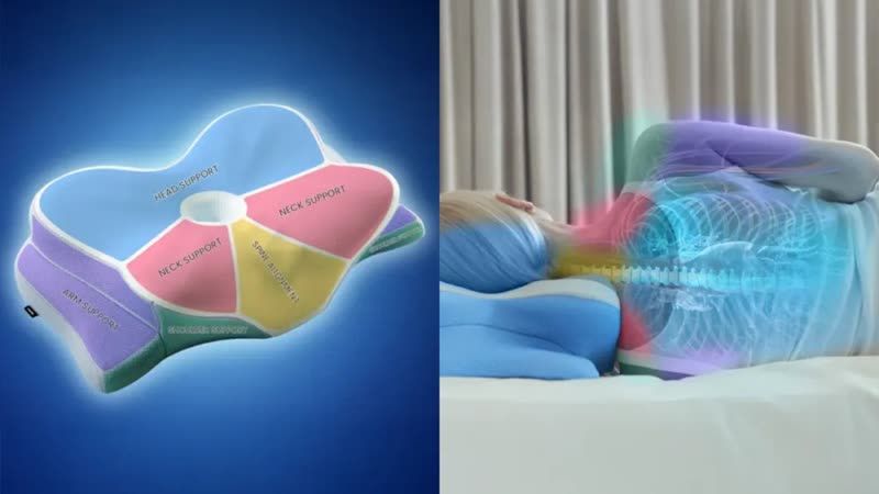 Memory foam + cooling gel close-up